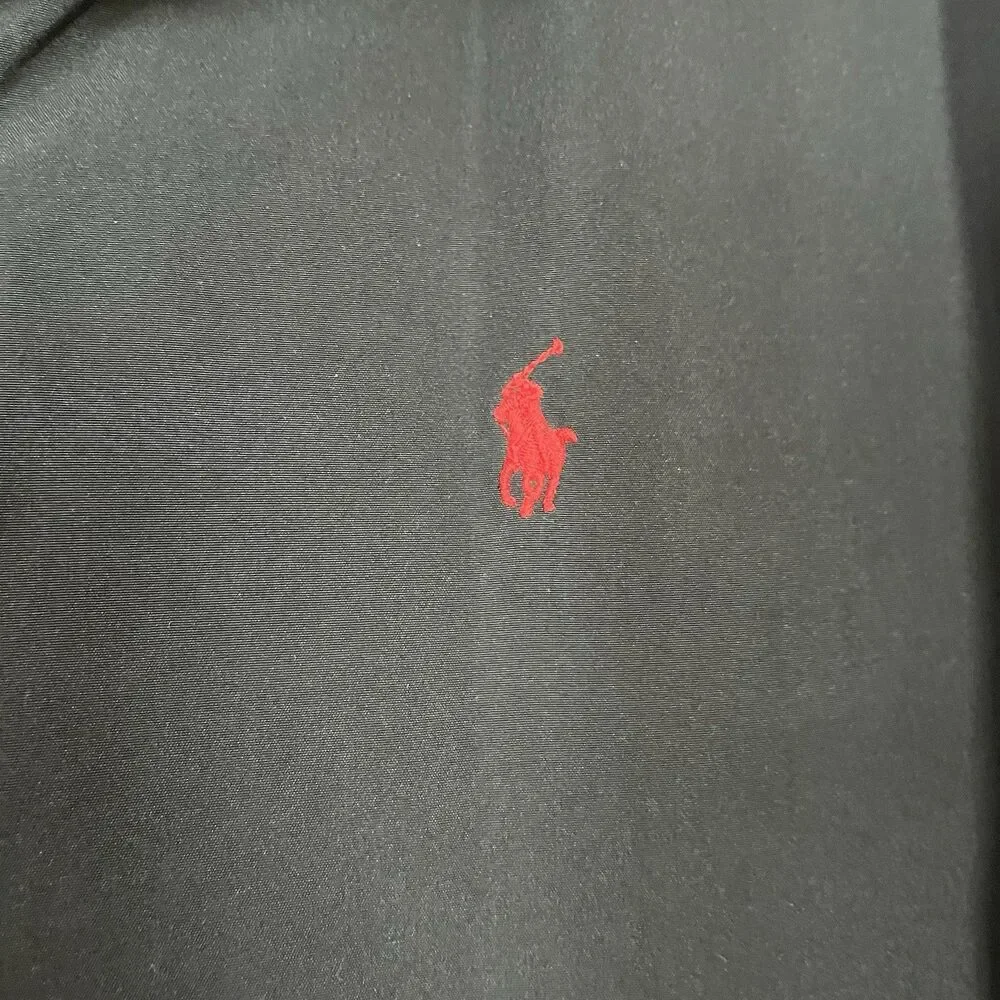 Polo Ralph Lauren Hooded  Windbreaker Jacket Black Zip‎ Up Youth XL 18-20